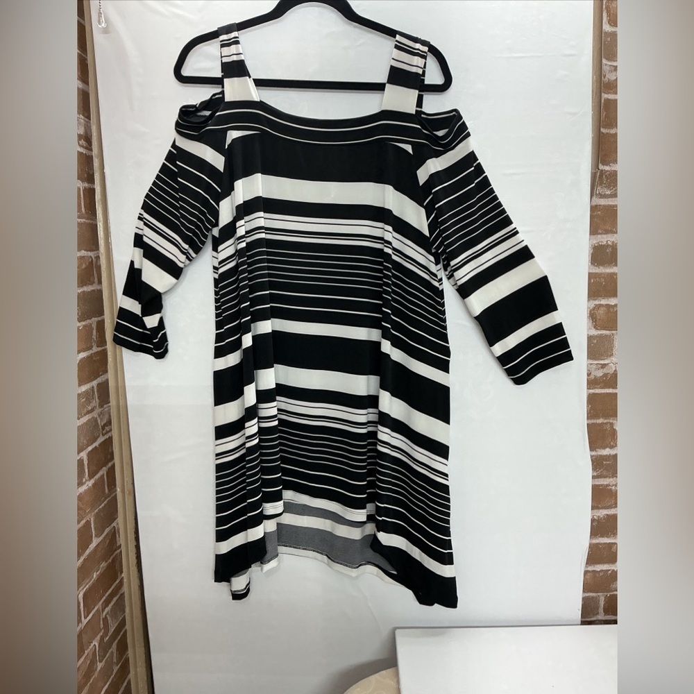 Chico's Monochrome Striped Top